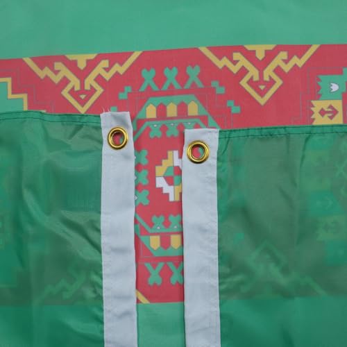 Image of AZ FLAG - Turkmenistan Flag - 2x3 Ft - 100D Polyester Turkmen Banner with Two Metal Grommets - Fade Resistant - Vivid Colors - 2' x 3' Feet - 90x60 Cm