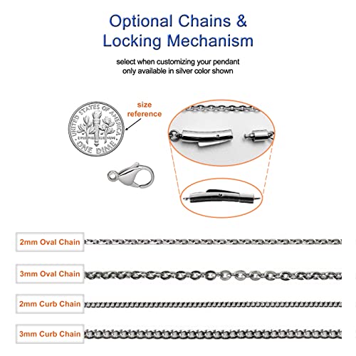 Dolceoro Customized Medical Alert Id Necklace, Qr Code Personalized Laser Engraving - Stainless Steel #TOP3