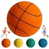 FIENZA Silent Basketball, Leiser Bouncing Mute Ball Indoor Basketball Schaumstoff Ball Trainings Basketball Softball Leiser Ball Trainingsschaumball Mute SchaumstoffBall (18CM, Orange)