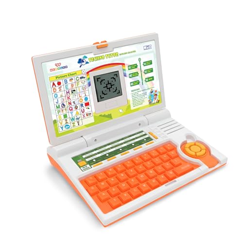 Image of Wembley Kids Laptop Educational Toy for 2-5 Year Old Boys & Girls | Interactive Learning Computer with Alphabet, Letters & Mathematics | Music, Logic & Memory Games | Birthday Gift for Kids