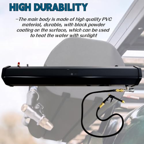 Image of 8 Gallon Pressurized Water Tank Road Camping Shower, Roof Rack Mounted Off-Road Shower with High Pressure Water Gun Spray Head for Camping, Water Storage and Outdoor Activities