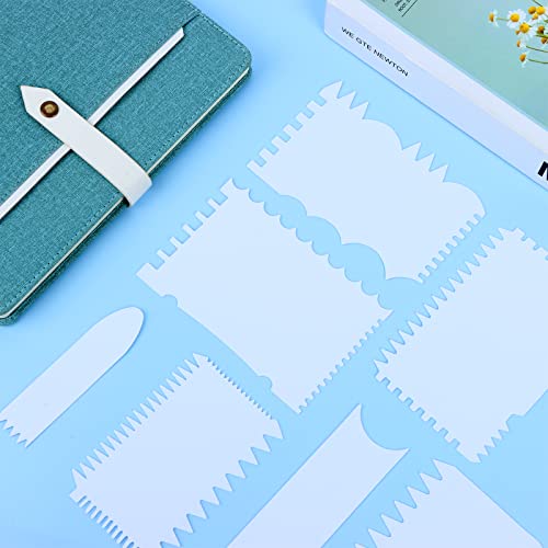 Craftshou Multifunction Acrylic Pouring Swipe Tools,14 Pcs Paint Scrapers Plastic Paint Swipe Accessories For Acrylic Painting Technique #TOP5