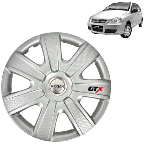 PRIGAN Wheel Cover for TATA Indica Vista 14 Inch Silver ...