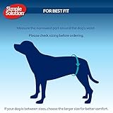 Einfache Lösung Wegwerf-Hundewindeln für Hündinnen | Super saugfähige, auslaufsichere Passform | Nässeindikator 12er Pack