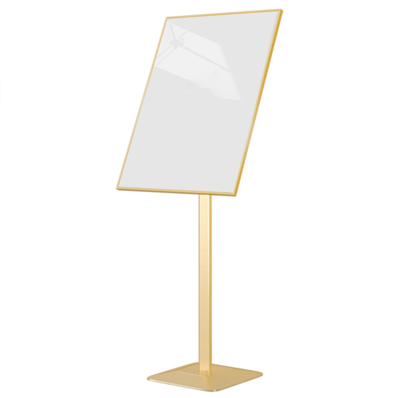 Support de panneau réglable en métal avec base stable pour affichage extérieur