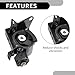 Partuto Engine Motor Mount No.123720D110 - Car Left Left Engine Mounting - for Toyota Corolla 1.8L 2003-2006 1 Pc