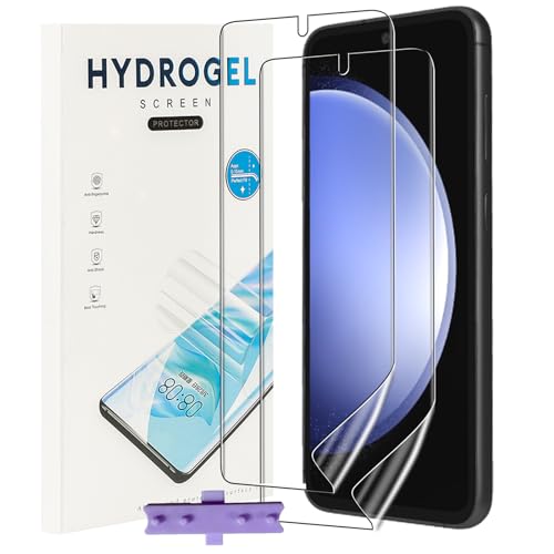 NUCNOK 2 Pièces Protection Écran pour Samsung Galaxy S25 Edge/S25 Plus/S24 Plus 5G (Pas Verre Trempé),Film Flexible Soft HD Hydrogel,Anti-Rayures,Compatible...