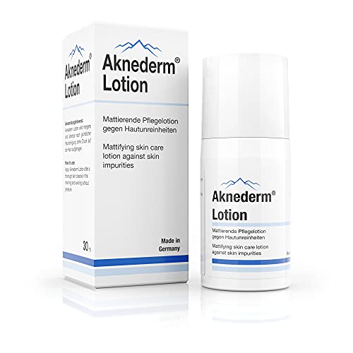 Aknederm Lotion mattierende Pflegelotion gegen Hautunreinheiten, 30 ml Lotion