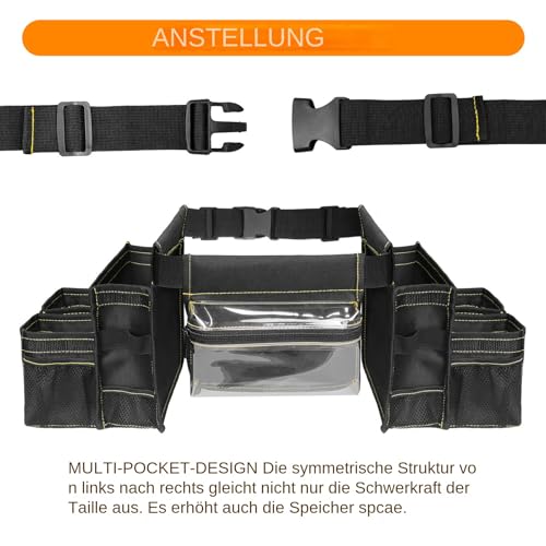 Ceinture à outils de jardinage compacte avec design léger multi-poches - 7