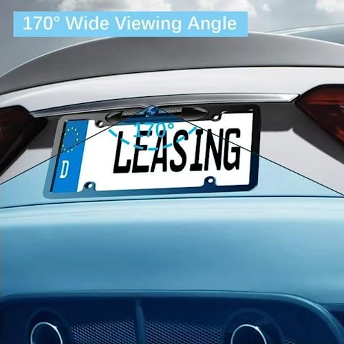 Image of License Plate Backup Camera, Waterproof IP68 Backup View Camera, Car Rear View Camera Night Vision with Infrared LED, 170All-Round View, Reverse Camera for Cars