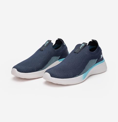Image of XTEP Sports Running Pull On Sneakers for Women Breathable Knitted Athletic Soft Sole Walking Shoes