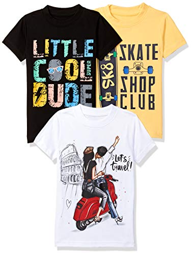 Image of T2F Boy's Cotton Solid Regular Fit T-Shirt (Pack of 3)