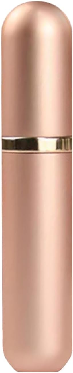 Travel Perfume Bottle Refillable Atomizer, 5ML Perfume Atomiser, Leakproof Portable Perfume Sprayer (Rose Gold)