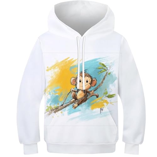 Sweat-shirt fille garçon facile à associer vêtement confortable 11-13Y