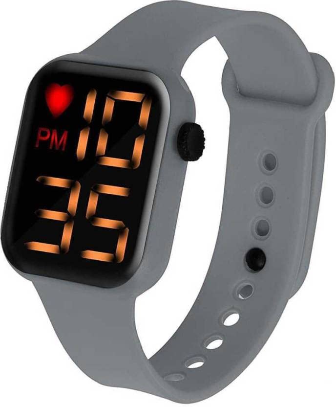 QALIBA Digital Watch Digital Watch - for Boys Squre (Grey) (B0C3RL81FK) Amazon Price History, Amazon Price Tracker
