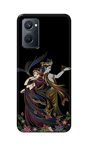 Image of Lord Radha and Krishna Hard Back Case Cover for Realme 9i Back Cover -(J5) VNS2223