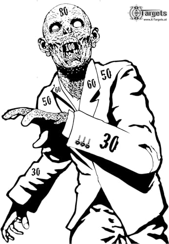 Cibles Zombies Snobby anti-déchirure 50x70 cm pour corriger vos tirs