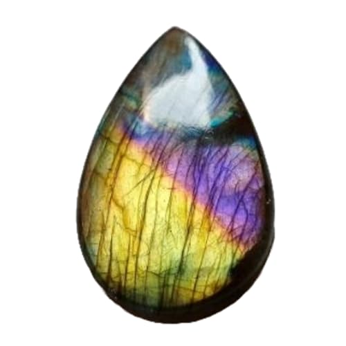 Labradorite violette naturelle 38x22x6mm pour remplacer une pierre de bague ternie