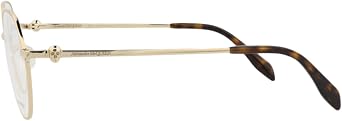 Alexander McQueen Round-Frame Metal Optical Frames
