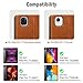 auaua Case for iPad Pro 11 inch (4th, 3rd, 2nd, & 1st Gen) with Pencil Holder, Auto Sleep/Wake, PU Leather (Brown)
