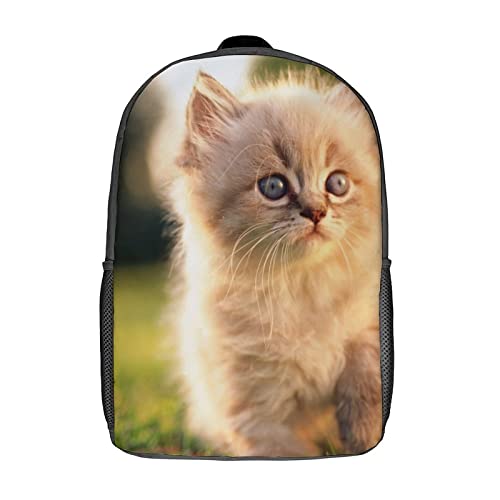 Sac à dos d'école motif chat pour les trajets quotidiens des adolescents et collégiens actifs