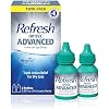 Refresh Optive Advanced Lubricant Eye Drops For Dry Eyes, 0.33 Fl Oz Sterile (2 Count)