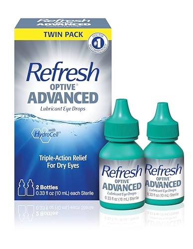 9 Best Lubricating Eye Drops for Dry Eyes (2026): Doctor-Approved Relief for Burning & Irritation 4 Refresh Optive Advanced Lubricant Eye Drops For Dry Eyes, 0.33 Fl Oz Sterile (2 Count)