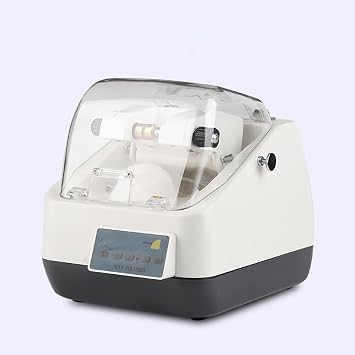 Auto Optical Edging Machine, Professional Edge Grinder with Lid, Eyeglasses Cloth Wheel Polishing Machine, Electric Small Optical Lens Processing Equipment, Spectacle Lens Grinder