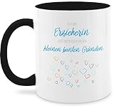 Tasse Tassen 325ml - Erzieherin aus vielen kleinen Gründen - 325 ml - Schwarz...