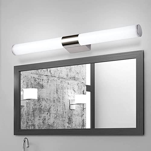 Lampe de maquillage LED JCAKES inox 6000K éclairage miroir de salle de bain