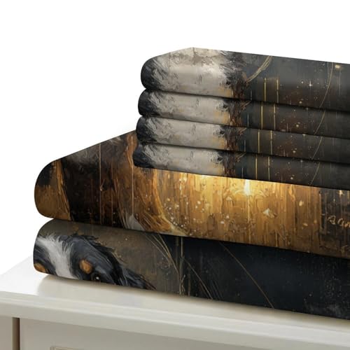 Parure de lit dragon barbu 3D housse de couette microfibre 220x240 - 7