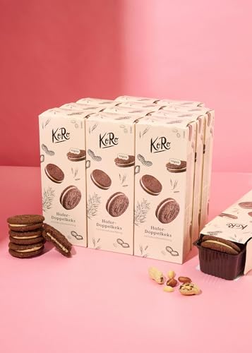 KoRo - Hafer-Doppelkeks mit Erdnussbutterfüllung 180 g - Knackiger Keks - Cremige Füllung - Ballaststoffquelle