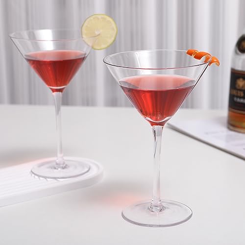 image for VENVENWEAVS Martini Glasses Set of 2,Hand-blown 9.2OZ Crystal Cocktail