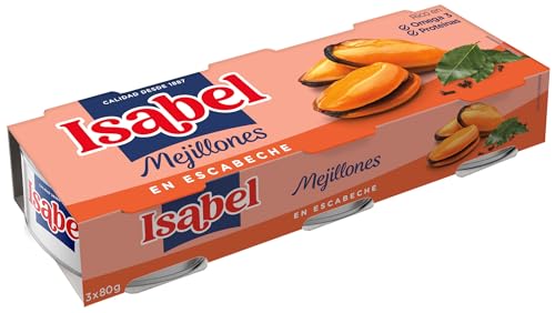 Isabel Mejillones en Salsa de Escabeche, 3 x 80g