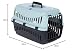 Kerbl Pet Transportbox Expedion, blau/schwarz, 45x30x30 cm, Hundebox, Katzenbox, Hundetransport, Kunststoff, kleine Hunde, Katzen