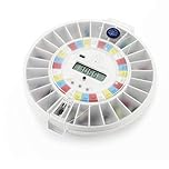 Pivotell® Advance Clear Lid Automatic Pill Dispenser with 24 Alarms - Enhanced Security Technology trusted by the NHS to help Dementia, Alzheimer's & Elderly Patients remember to take their medication
