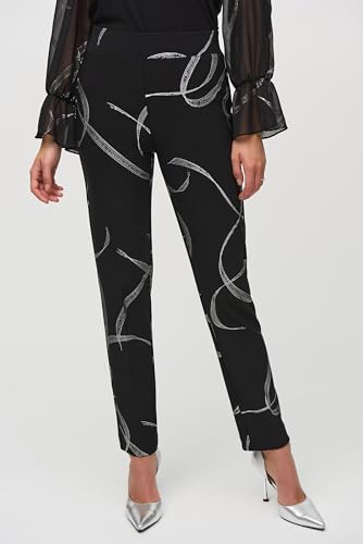 Women's Silky Knit Abstract Print Pull-On Pants2
