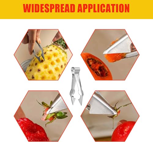 Image of 2 PCS Set, Pineapple Cutter, Efficient Pineapple Eye Remover Tool, Quick Fruit Preparation for Kitchen and Outdoor Cooking