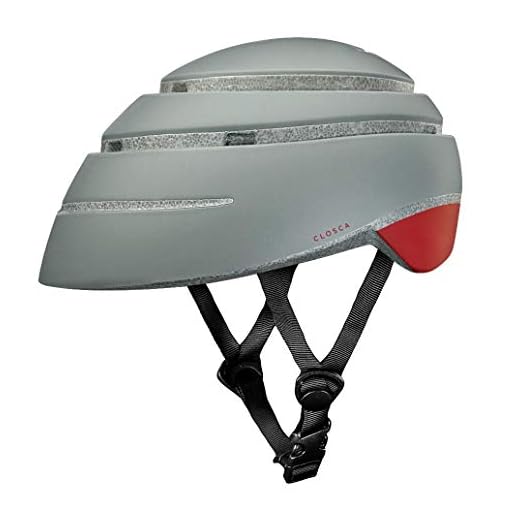 Closca Casco Helmet Loop_ Casco de Bicicleta Unisex Adulto (Gris/Vino, L)
