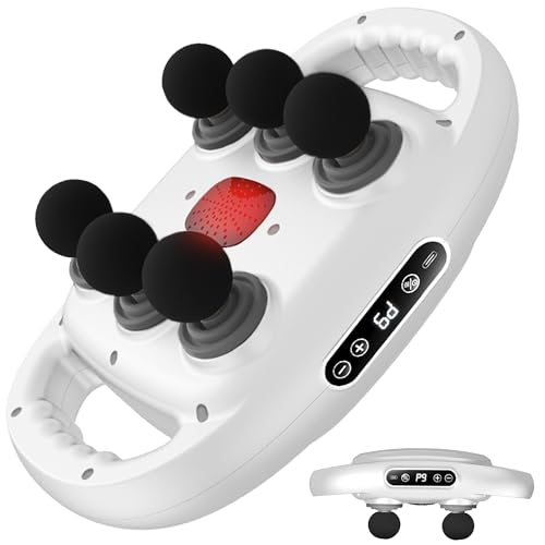 6 Head Massage Gun Deep Tissue with 9 Levels & 9 Modes, Professional Electric Massager Tool for Legs, Arms, Waist, Back - Detailed View