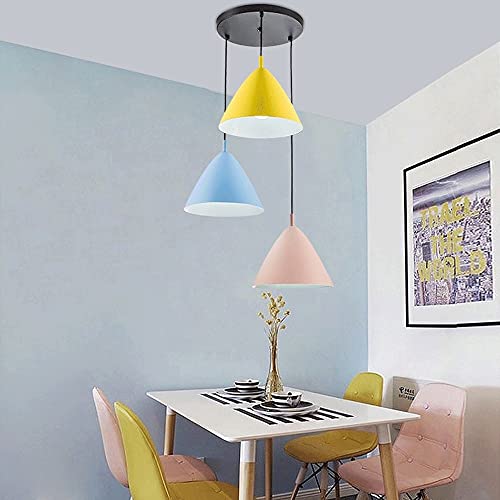 Accesorio de iluminación E27 de 3 luces para comedor sin sombras 4