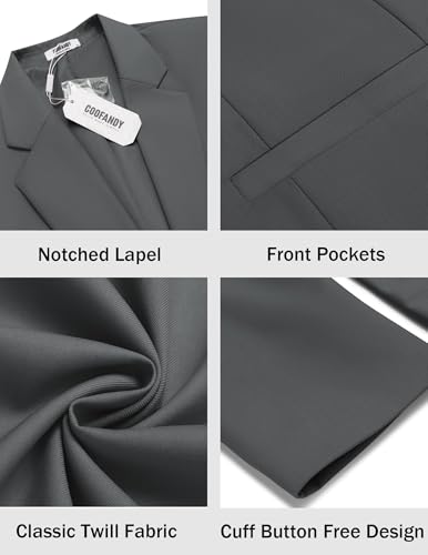 COOFANDY Men Casual Blazer Sport Coats Slim Fit Lightweight Business Two Button Suit Jackets - Image 5