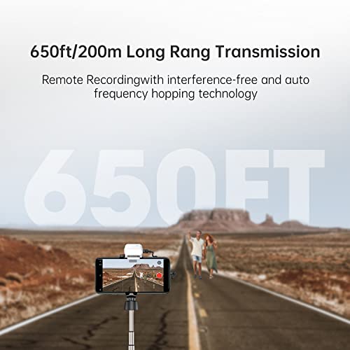 Image of Hollyland Lark M1 Wireless Lavalier Microphone with Noise Cancellation, 656ft Transmission,8H Battery Life, Compact Wireless Lapel Microphone for DSLR Cameras /iPhone /Android /Live Streaming-White