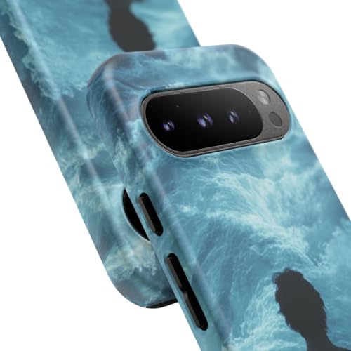 Coque Google Pixel 9 Pro vagues d'eau : protection rigide mate premium - 2