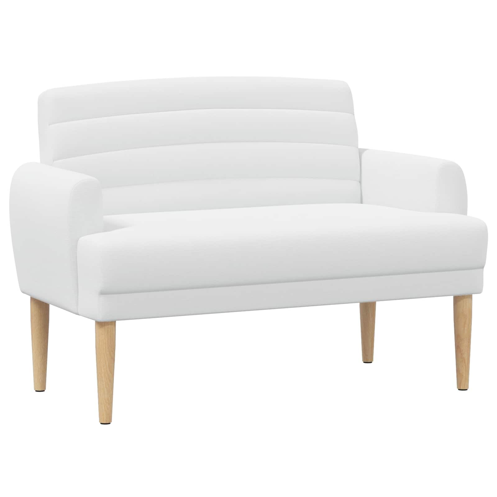 Sofá blanco con tapicería de botones elegante para salón VidaXL