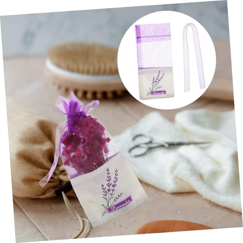 Bolsas aromáticas de lavanda en algodón color púrpura miniatura 7