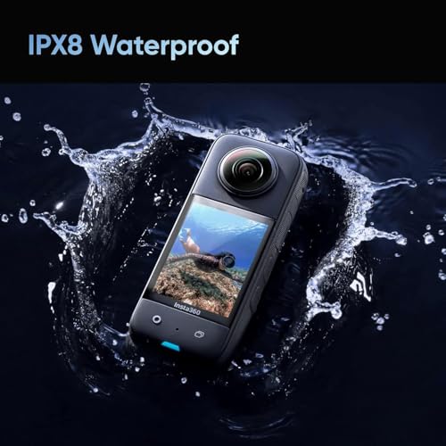 Image of Instaa 360 X3 Action Camera 5.7K 360 Video Waterproof Action Cam with Touchscreen Stabilization Portable Camera for Travel Vlogging Sports
