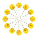 THE REPLICANT Accesorios para Fiestas/Top Gâteau 12 Picos de Bolas de Nido de Abeja