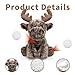 Hideekoog Deer Stuffed Animal Toy, Soft Huggable Deer Plush Toys for Kids, Cute Moose Animal Gift for Boys Girls and Toy for 1-3 Toddlers -8.5 Inch