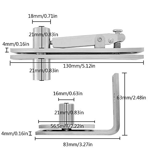 Alamic Door Pivot Hinges Heavy Duty Hinges For Doors Stainless Steel Pivot Door Hinge System #TOP2